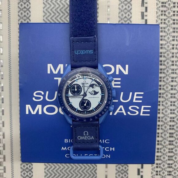 Swatch Blue Chronograph Watch - Picture 1 of 4